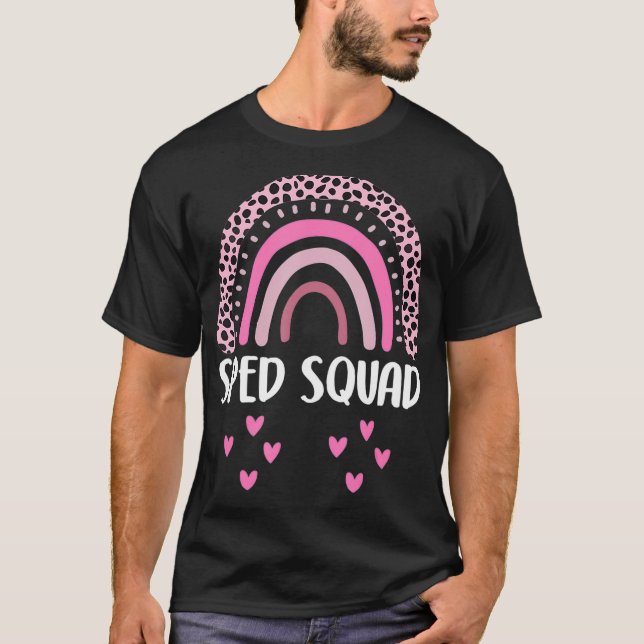 T-shirt Ph Cute Rainbow Spad Squad Enseignement spécial (Devant)