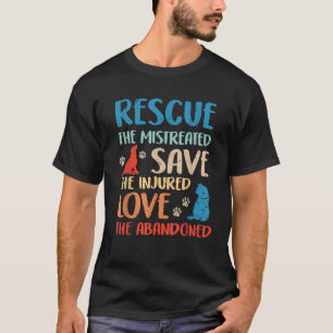 T-shirt Ph Vintage animal de sauvetage chien Amoureux de l