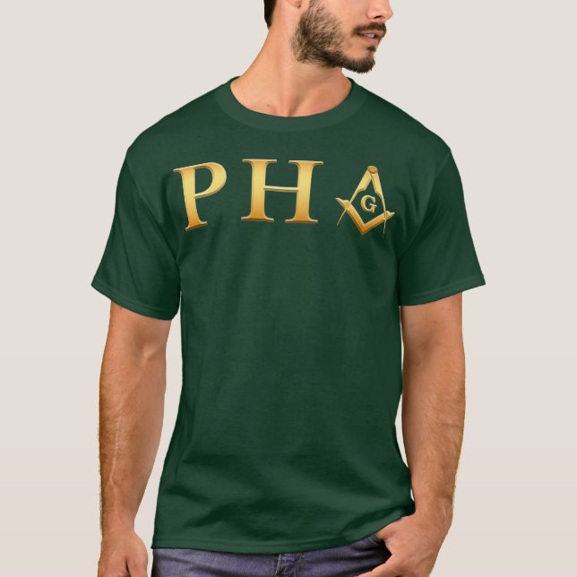 T-shirt PHA Freemason Prince Hall Mason Mason Premium (Devant)