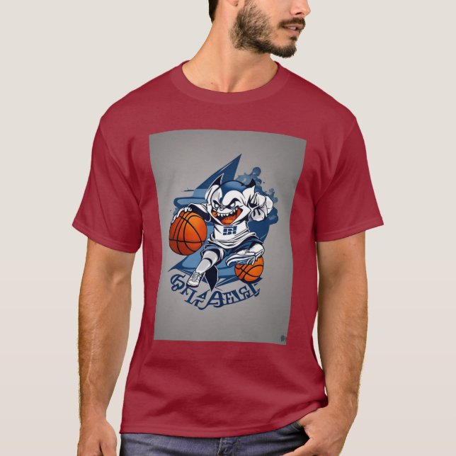 T-shirt Phantom Dunk : Le Spectre Ultimate De Basketball (Devant)