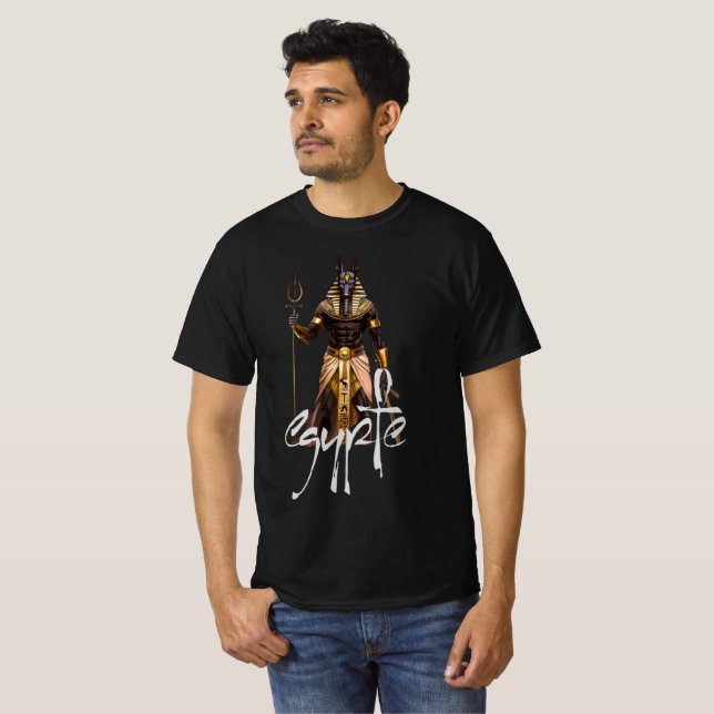 T-shirt Pharaon d'Égypte – Conception Puissance & Fierté (Devant entier)