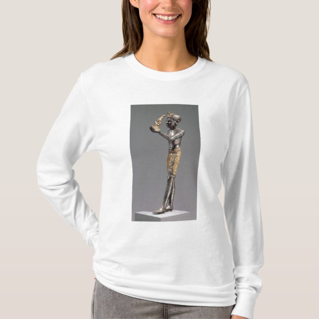 T-shirt Pharaon faisant une proposition avant la déesse (Devant)