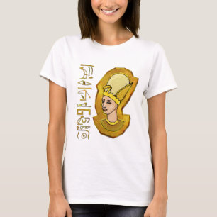 T-shirt Pharaon Hiéroglyphes Egypte Chemise d'art populair