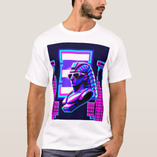T-shirt Pharaon Synthwave