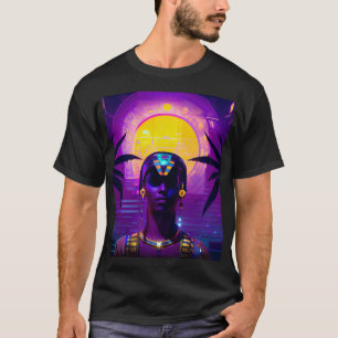 T-shirt Pharaon Synthwave