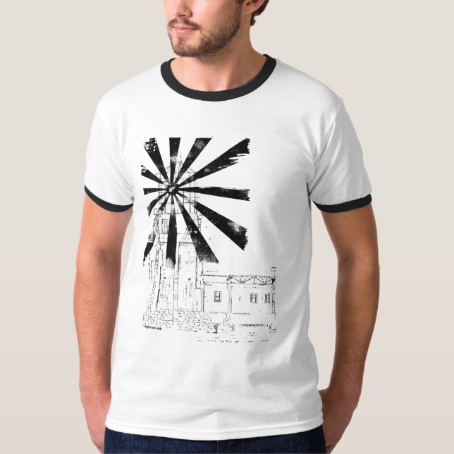 T-shirt Phare dans la chemise noire (Devant)