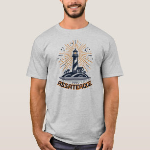 T-shirt Phare d'Assateague Virginie Lever du soleil