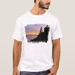T-shirt phare de Bass Harbor sur l'île du Mont Désert,