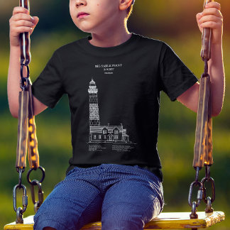 T-shirt Phare de Big Sable Point - Michigan - AD