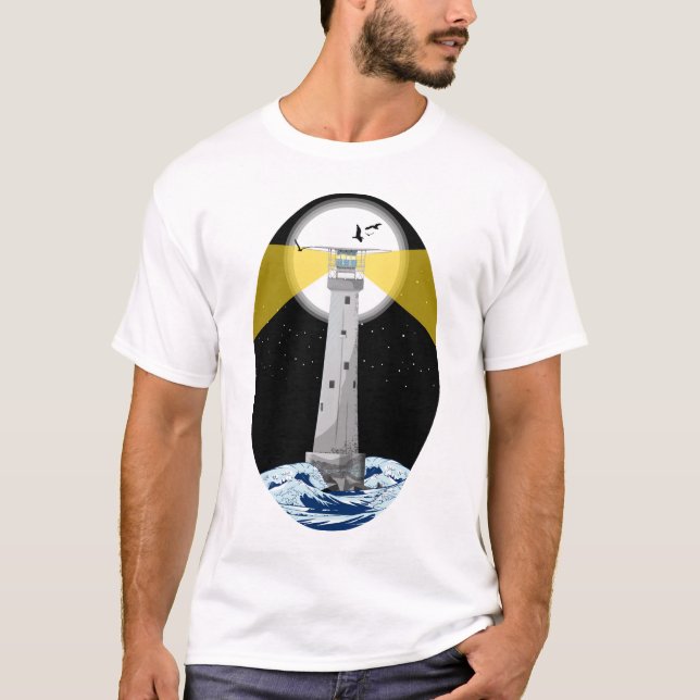 T-shirt Phare de Bishop Rock (Devant)