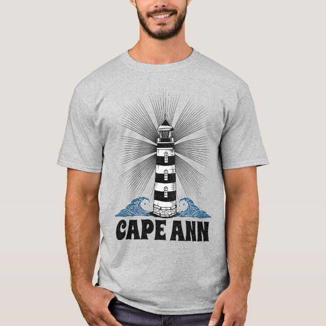 T-shirt Phare de Cape Ann Nouvelle-Angleterre (Devant)