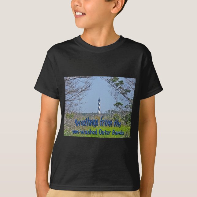 T-shirt Phare de Cape Hatteras de la série Wetlands (Devant)