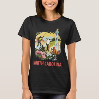 T-shirt Phare de Caroline du Nord Voyage Côtier