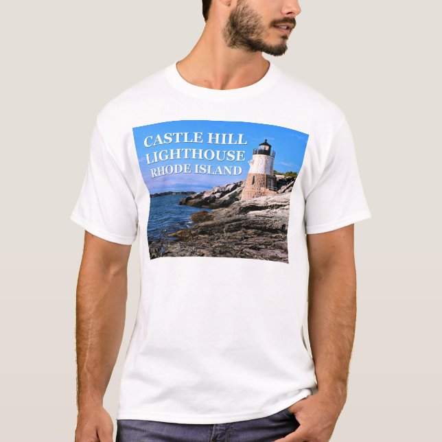 T-shirt Phare de Castle Hill, Rhode Island (Devant)