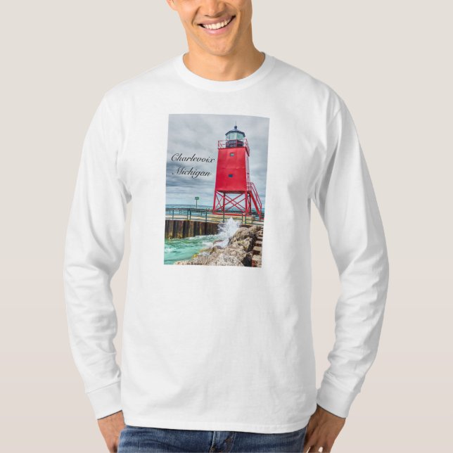 T-shirt Phare de Charlevoix-Sud Pierhead (Devant)