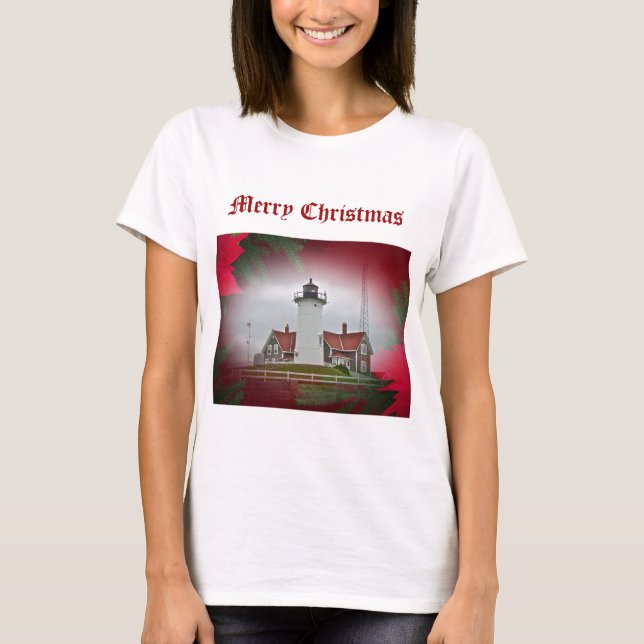 T-shirt Phare de Christmas Nobska Point (Devant)