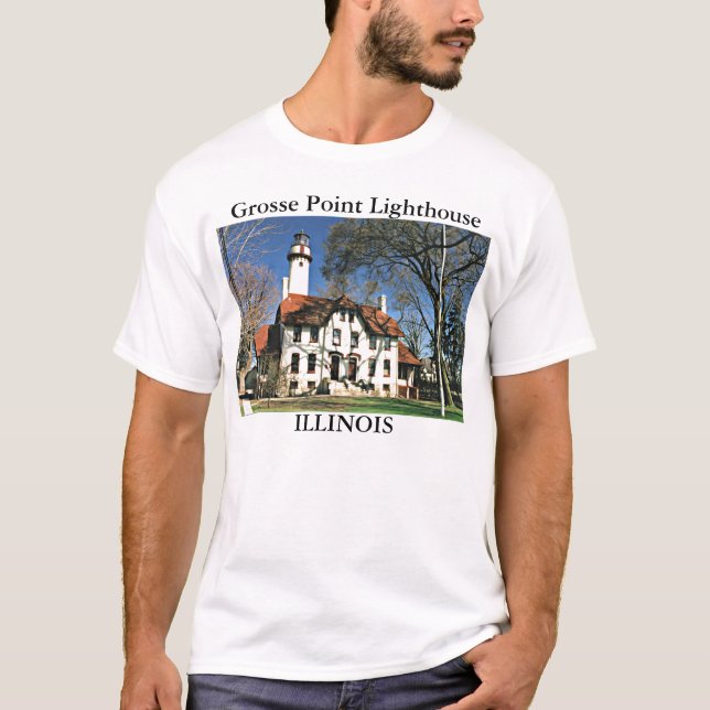 T-shirt Phare de Grosse Point, IllinoisT-Shirt (Devant)