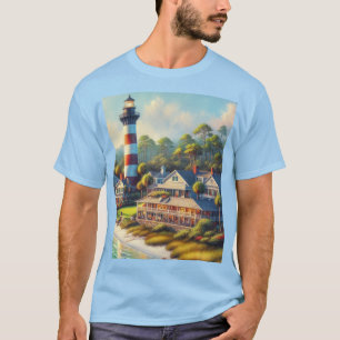 T-shirt Phare de Harbour Town en Caroline du Sud