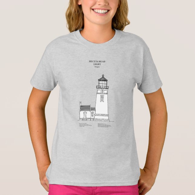 T-shirt Phare de Heceta Head - Oregon - SBD (Devant)