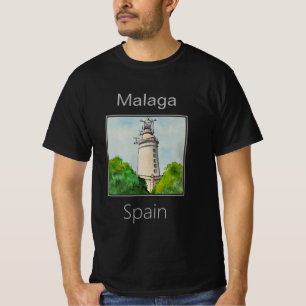 T-shirt Phare de La Farola, Malaga, Espagne
