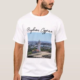 T-shirt Phare de Paphos et signature