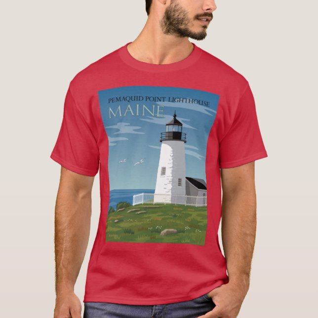 T-shirt Phare de Pemaquid Point (Devant)