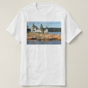 T-shirt Phare de port d'hiver, Maine