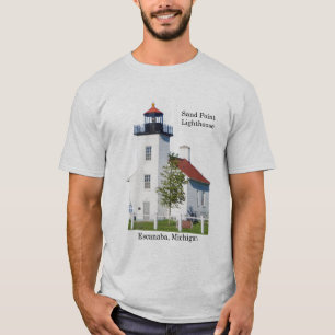T-shirt Phare de Sand Point Escanaba chemise lumière