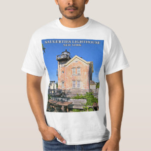 T-shirt Phare de Saugerties, fleuve Hudson New York
