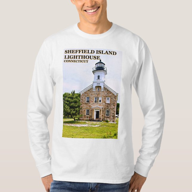 T-shirt Phare de Sheffield Island Sweatshirt Connecticut (Devant)