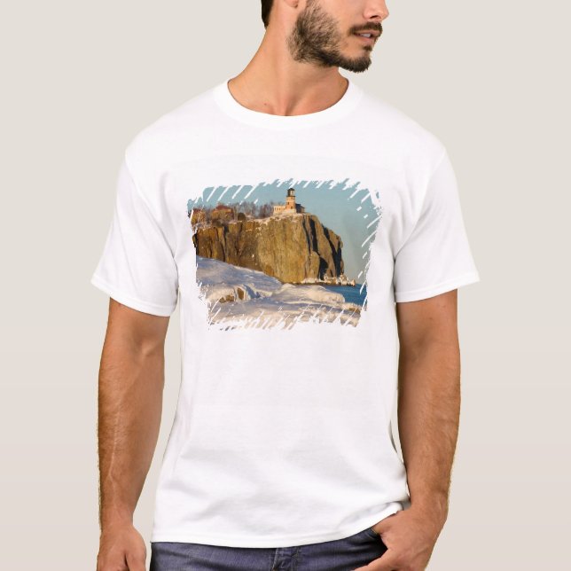 T-shirt Phare de Split Rock Lighthouse State Park sur le l (Devant)
