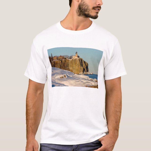 T-shirt Phare de Split Rock Lighthouse State Park sur le l (Devant)