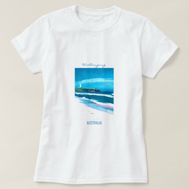 T-shirt Phare de Wollongong Beach NSW (Design devant)