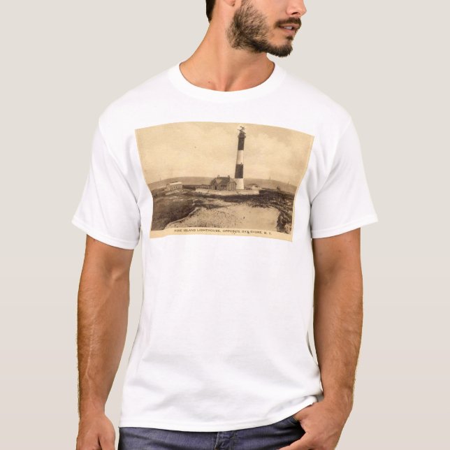 T-SHIRT PHARE D'ÎLE DU FEU, NEW YORK (Devant)