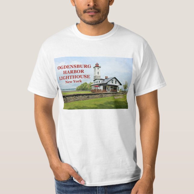 T-shirt Phare du port d'Ogdensburg, New York (Devant)