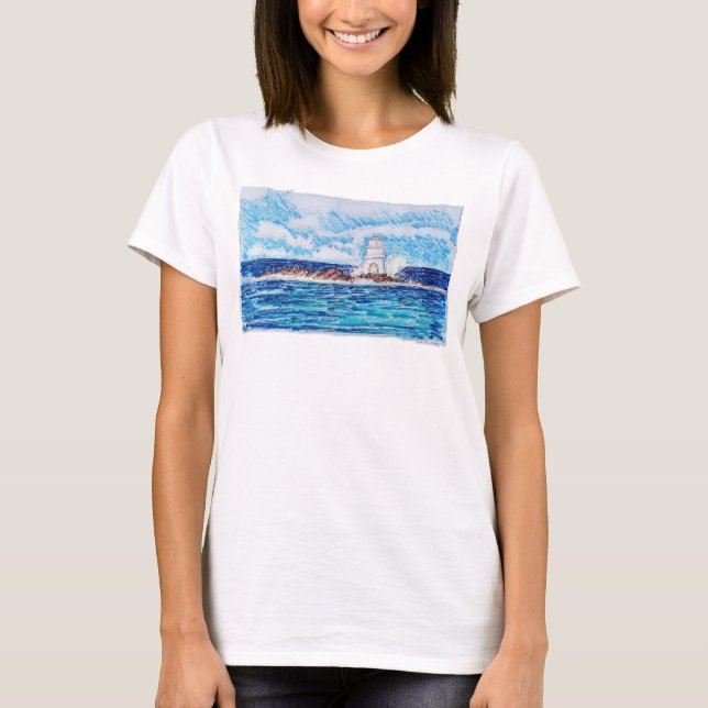 T-shirt Phare en bleu (Devant)