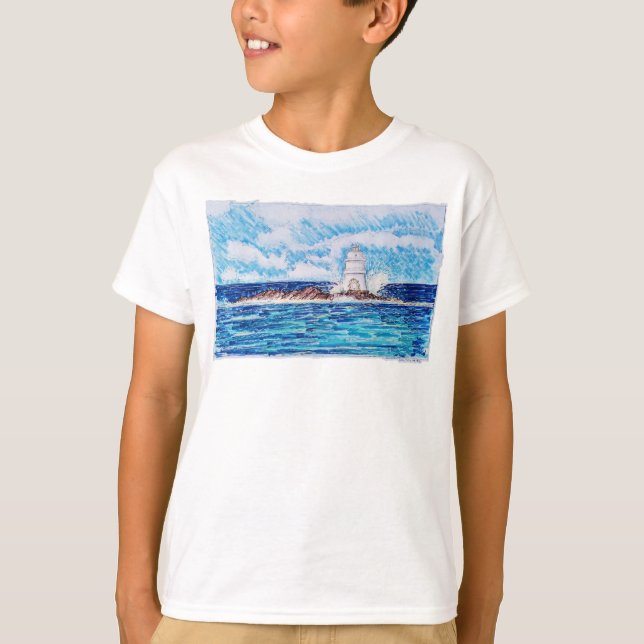 T-shirt Phare en bleu (Devant)
