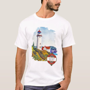T-shirt Phare Heceta Head Florence Oregon