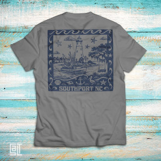 T-shirt Phare nautique de Southport NC
