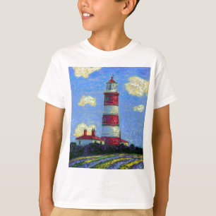 T-shirt Phare Pastel et champs de lavande