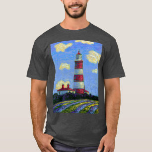 T-shirt Phare Pastel et champs de lavande