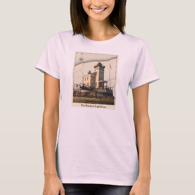 T-shirt phare, phare Rondout (Devant)