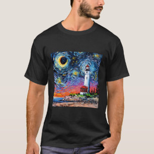 T-shirt Phare Starry Night Océan Côté Nautique Par