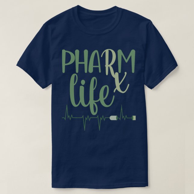 T-shirt Pharm life Vie du pharmacien Rx life (Design devant)