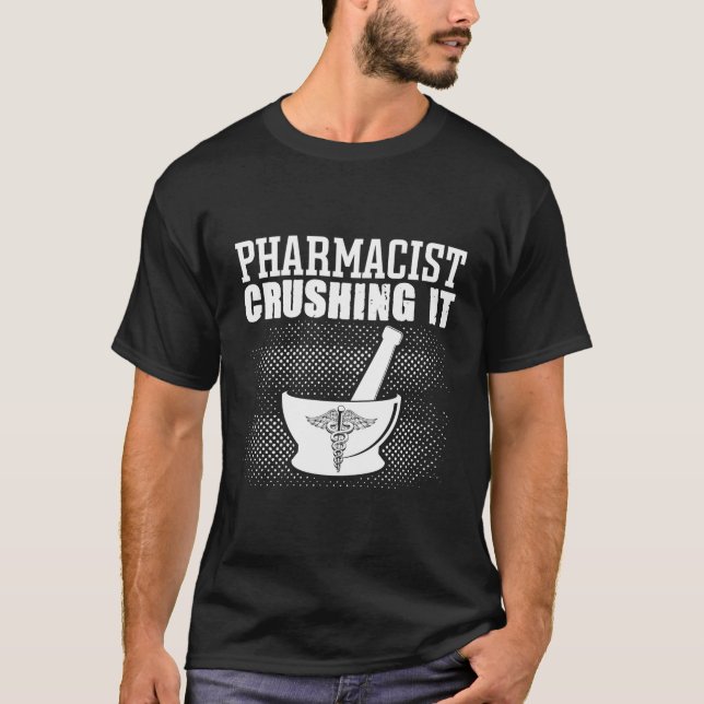 T-shirt Pharmacie Pharmacienne Crusher It Pharm Technicien (Devant)