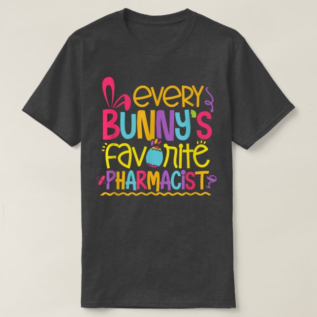 T-shirt Pharmacien de Pâques Technicien Technicien Technic (Design devant)