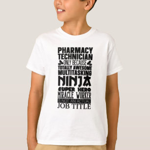 T-shirt Pharmacien de pharmacie multitâche Ninja Hero Tech