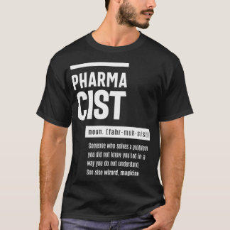 T-shirt Pharmacien Définition Drôle Cadeau