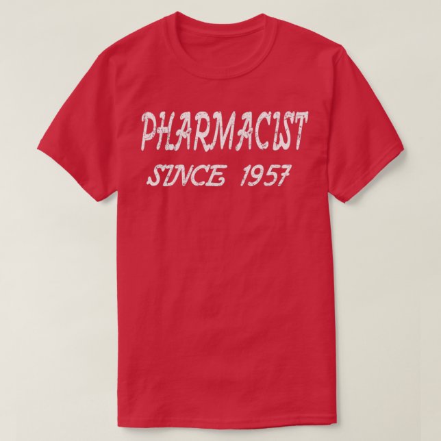 T-shirt Pharmacien depuis 1957 1 (Design devant)