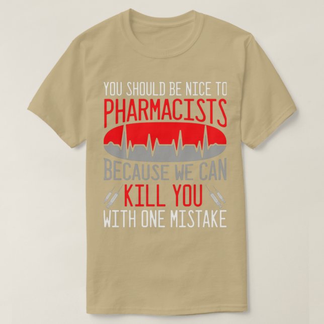T-shirt Pharmacien Médecine Pharmaceutique Médecin Médicam (Design devant)